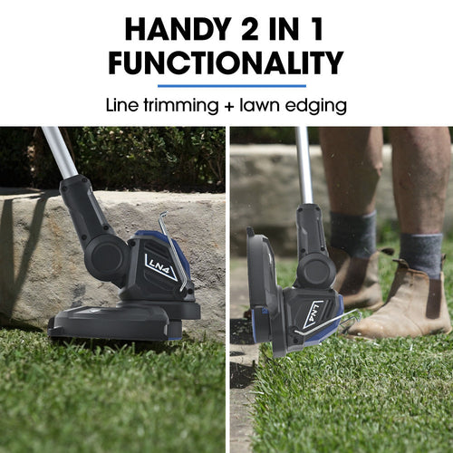 20V Cordless Line Trimmer & Edger Kit – with Battery & Charger