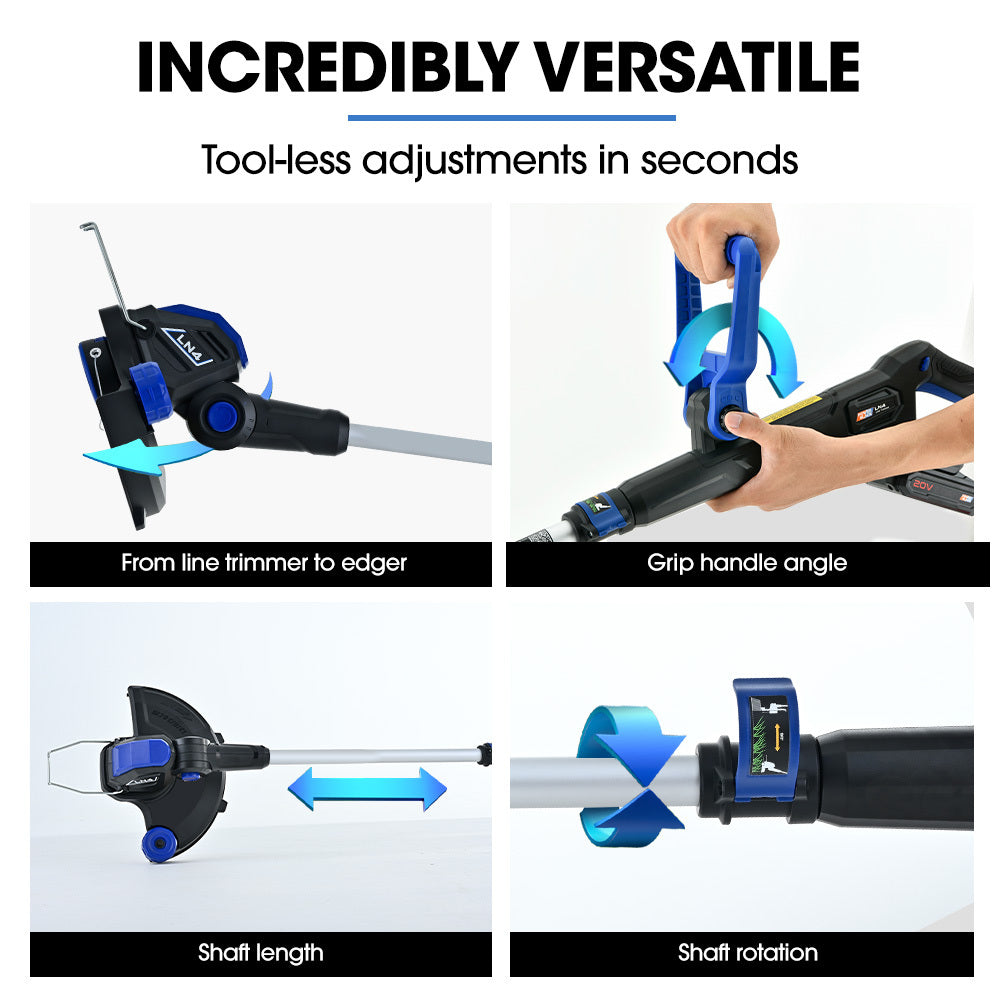 20V Cordless Line Trimmer & Garden Edger – Tool Only