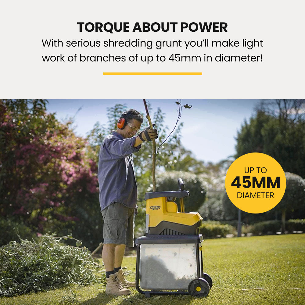 2400W Electric Garden Shredder & Mulcher