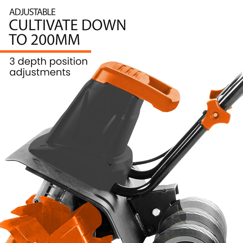 Electric Rotary Tiller & Soil Cultivator – 6 Tines