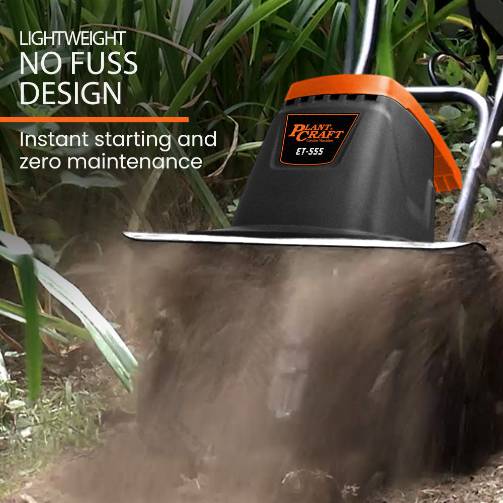 Electric Rotary Tiller & Soil Cultivator – 6 Tines