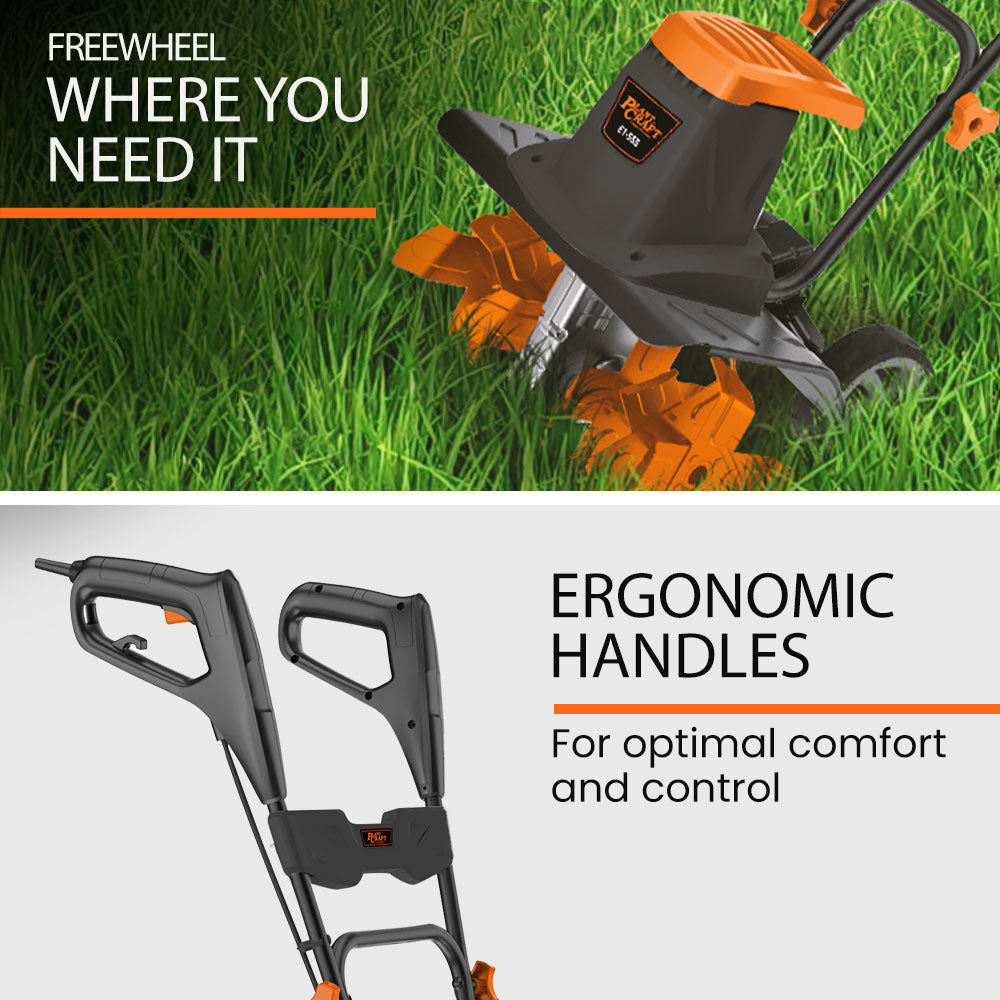 Electric Rotary Tiller & Soil Cultivator – 6 Tines