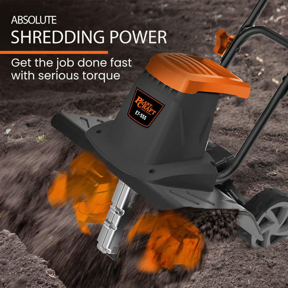 Electric Rotary Tiller & Soil Cultivator – 6 Tines